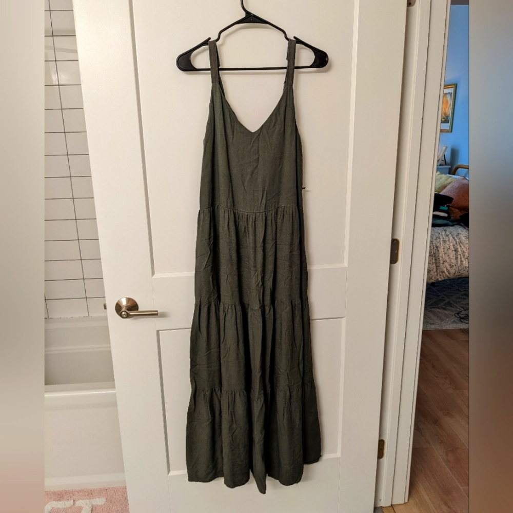 Splendid Forest Green Maxi Dress